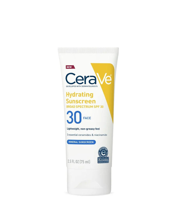 CeraVe Hydrating Mineral Sunscreen SPF 30 Face Lotion