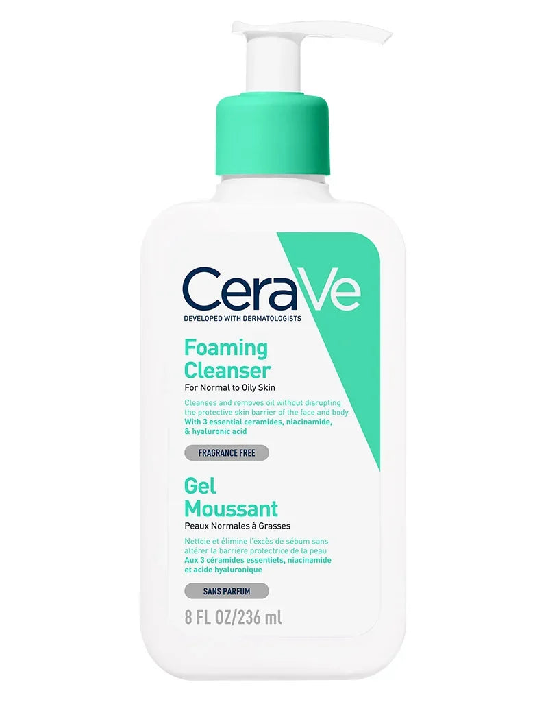 CeraVe Foaming Facial Cleanser for Normal to Oily Skin