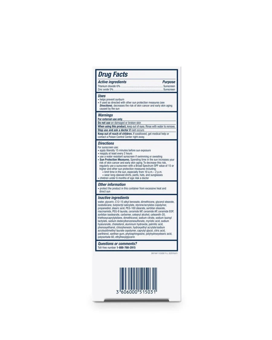 CeraVe Hydrating Mineral Sunscreen SPF 30 Face Lotion