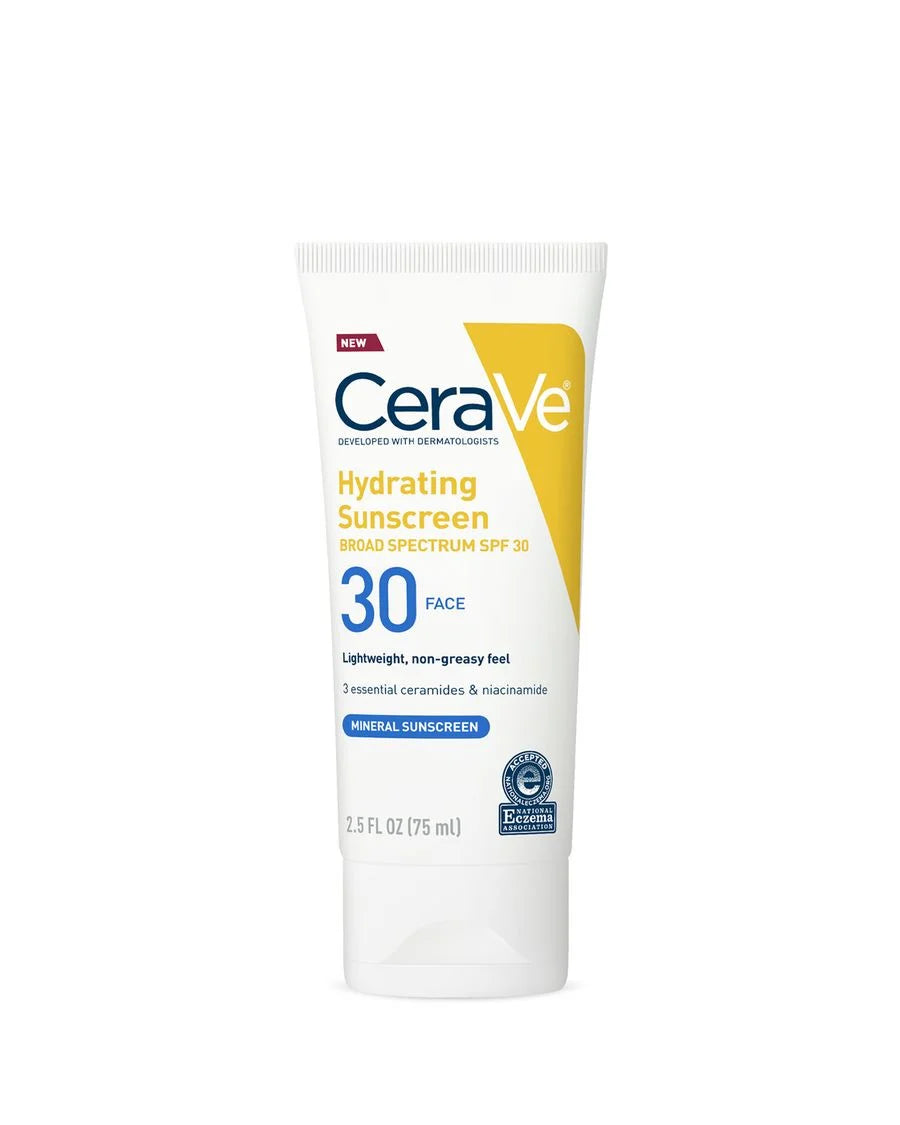 CeraVe Hydrating Mineral Sunscreen SPF 30 Face Lotion
