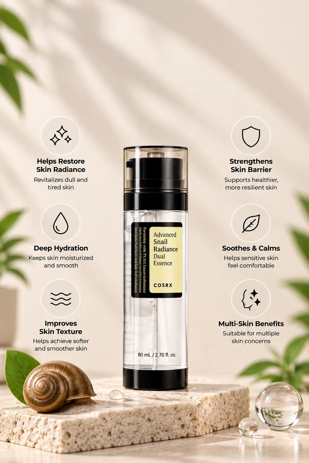 COSRX Advanced Snail Radiance Dual Essence
