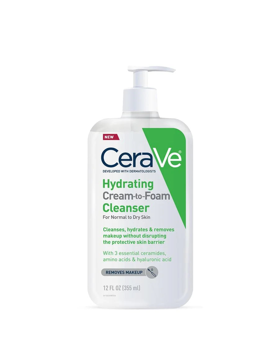 CeraVe Hydrating Cream-to-Foam Cleanser