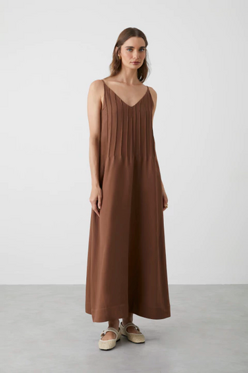 Vestido Melissa Marrón