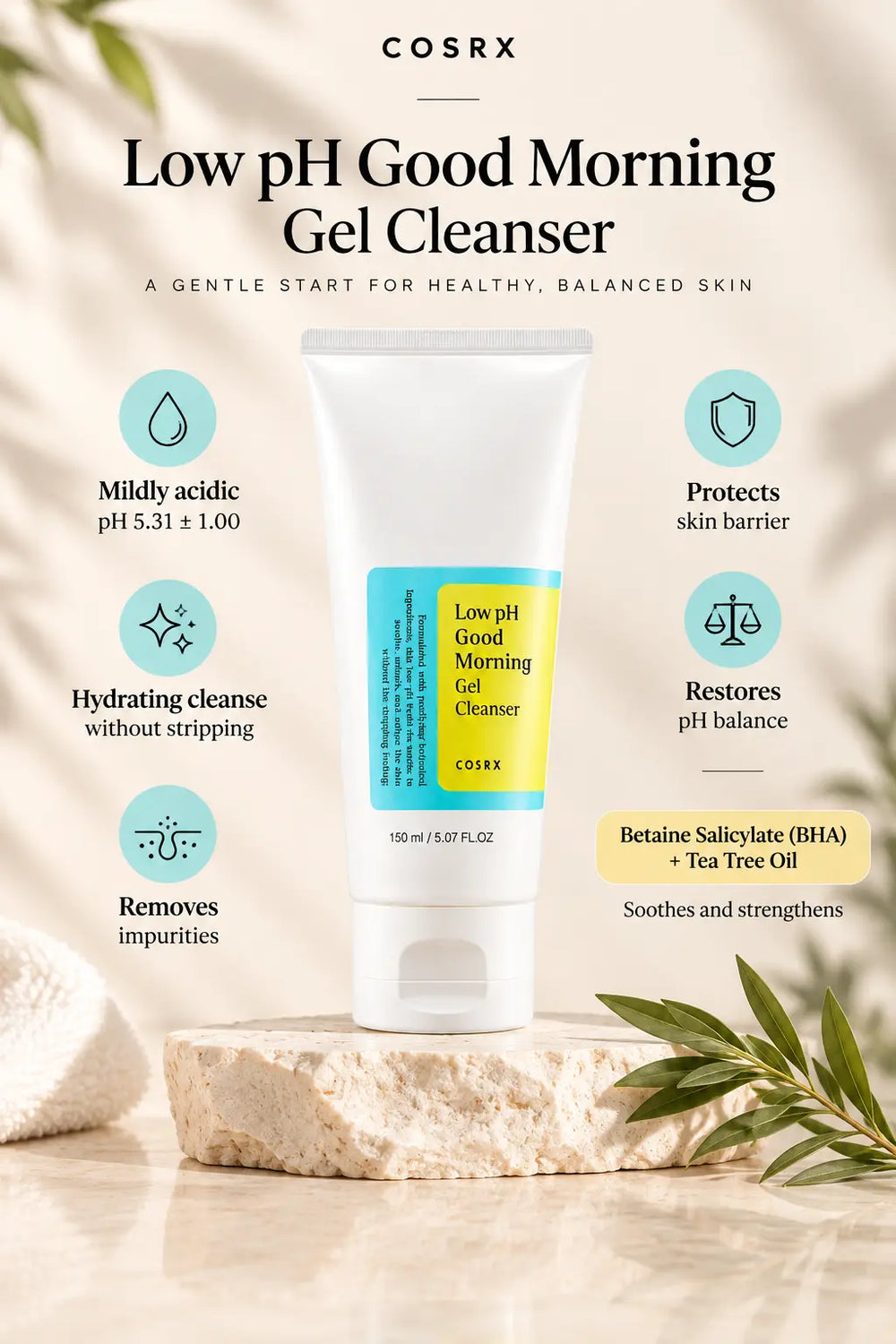 COSRX Low pH Good Morning Gel Cleanser