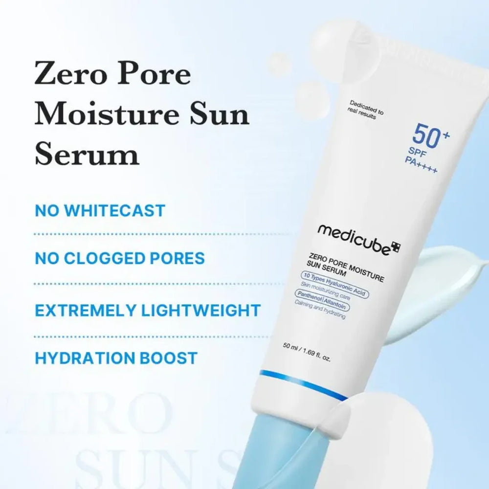 Medicube Zero Pore Moisture Sun Serum SPF50+ PA++++