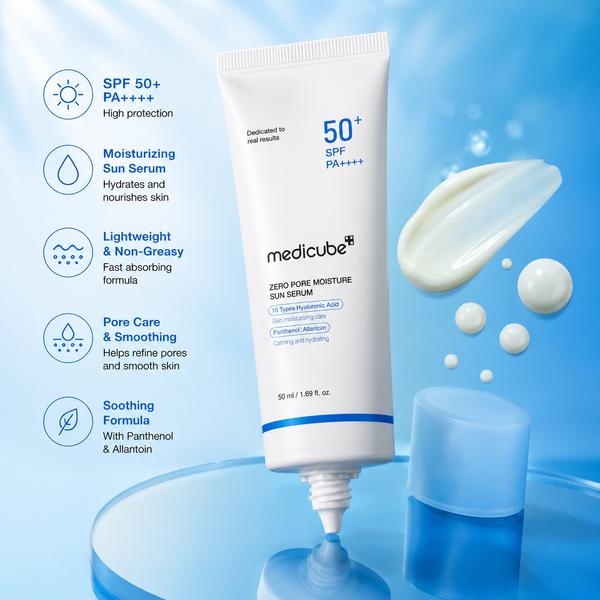 Medicube Zero Pore Moisture Sun Serum SPF50+ PA++++