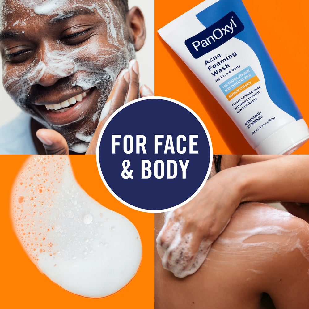 PanOxyl Acne Foaming Wash 10% Benzoyl Peroxide – Maximum Strength