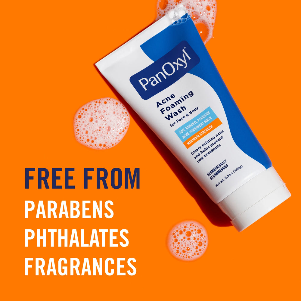 PanOxyl Acne Foaming Wash 10% Benzoyl Peroxide – Maximum Strength