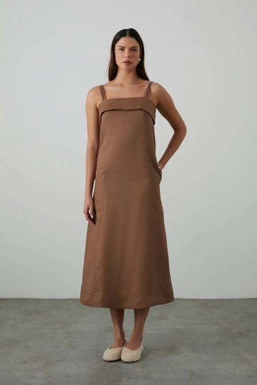 Vestido Catlin Marrón